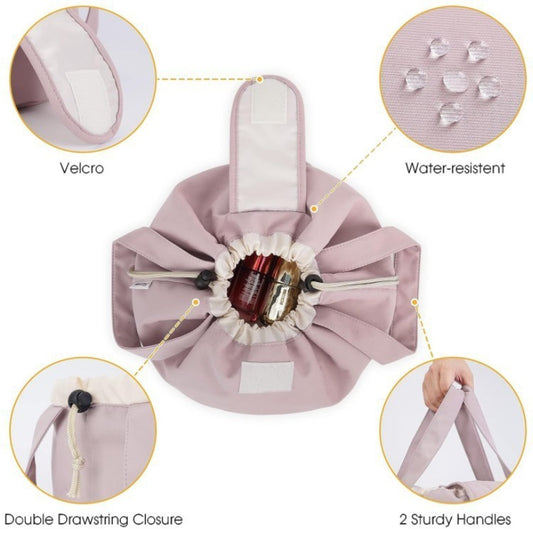 Beauty Case a Sacchetto con Laccio – Borsa Cosmetica Capiente da Viaggio per Donna