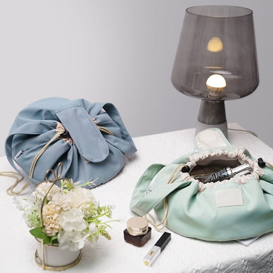 Beauty Case a Sacchetto con Laccio – Borsa Cosmetica Capiente da Viaggio per Donna