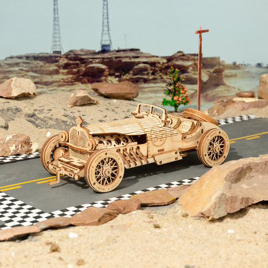 ✨ Regali premium | Locomotiva a Vapore Prime – Puzzle 3D in Legno Fai-da-te