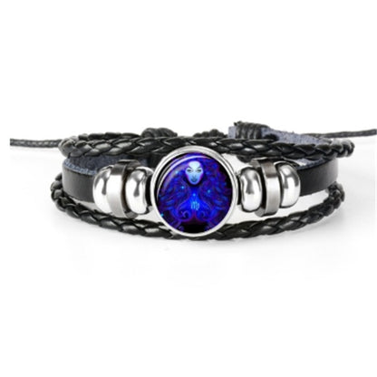 Bracciale Zodiaco Regolabile – Segno Astrale Intrecciato per Tutti