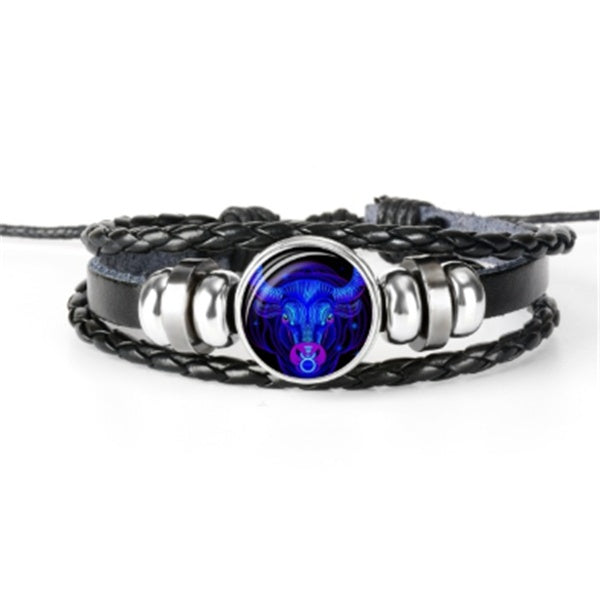 Bracciale Zodiaco Regolabile – Segno Astrale Intrecciato per Tutti